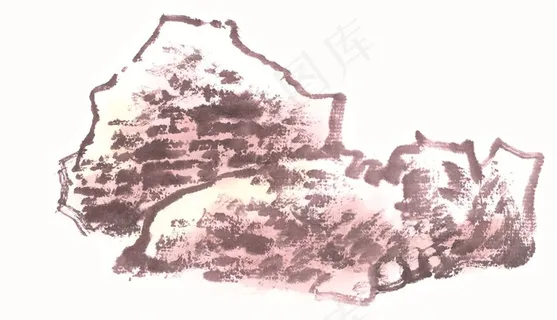 山石绘画美图素材