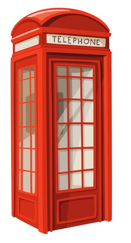 英国伦敦电话亭 PNG免抠(433x800)
