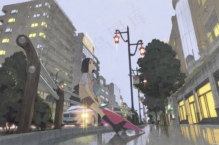 770城市街上女