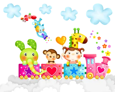 小火车孩子卡通