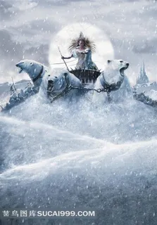 驱使北极熊的女巫电影纳尼亚传奇海报 驱使北极熊的女巫电影纳尼亚传奇海报