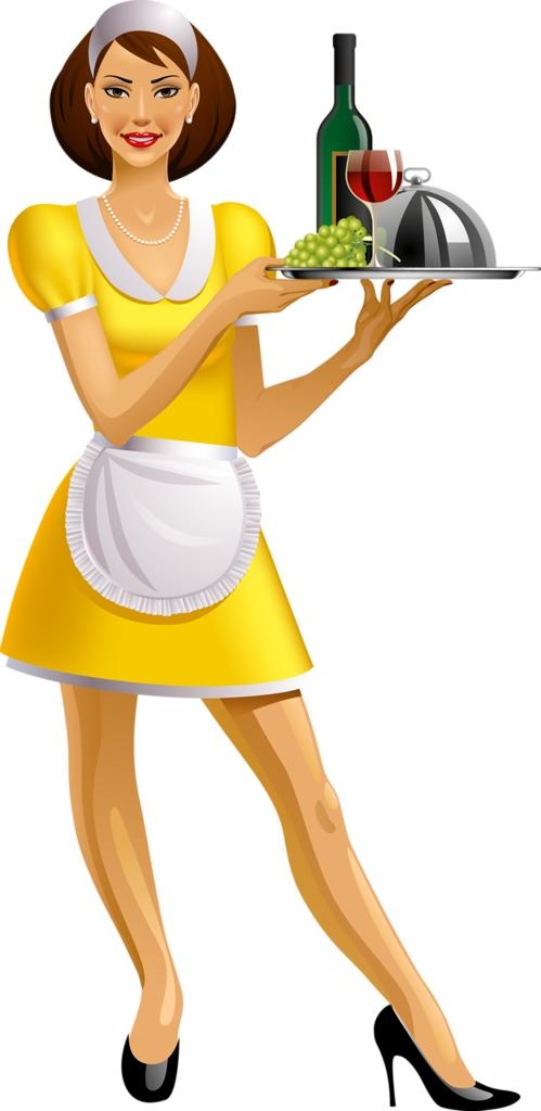 女服务员 PNG免抠(499x1024)