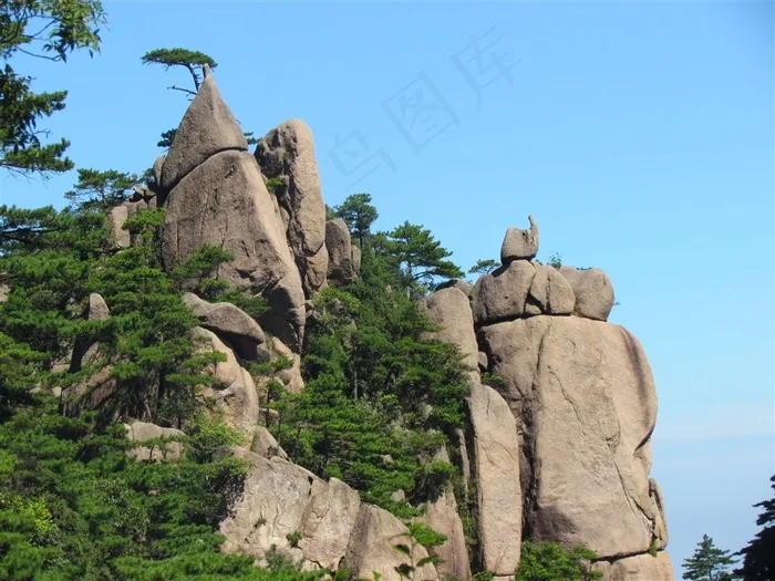 黄山奇石妙笔生花图片