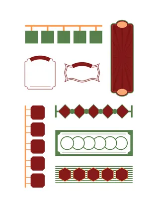 复古装饰国潮港风传统文化矢量源文件