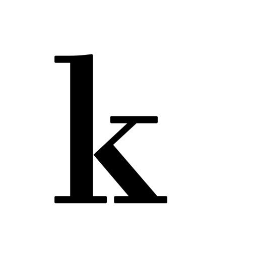字母K PNG免抠(1500x1500)