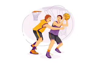 扁平化人物场景办公互联网等距ai矢量设计网页海报UI素材插画