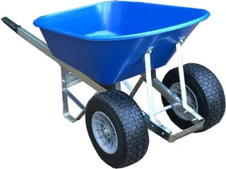 蓝色手推车 PNG免抠