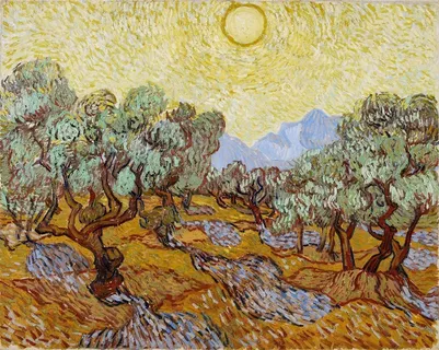 梵高风景油画作品素材 梵高风景油画作品素材