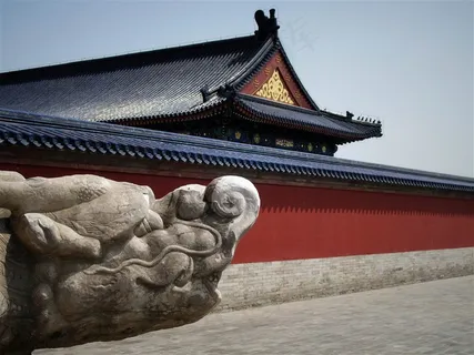 故宫唯美屋檐红墙图片