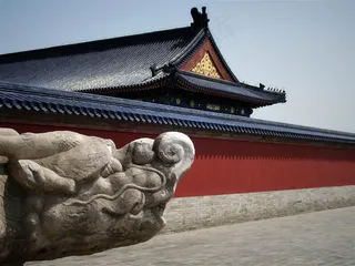 故宫唯美屋檐红墙图片