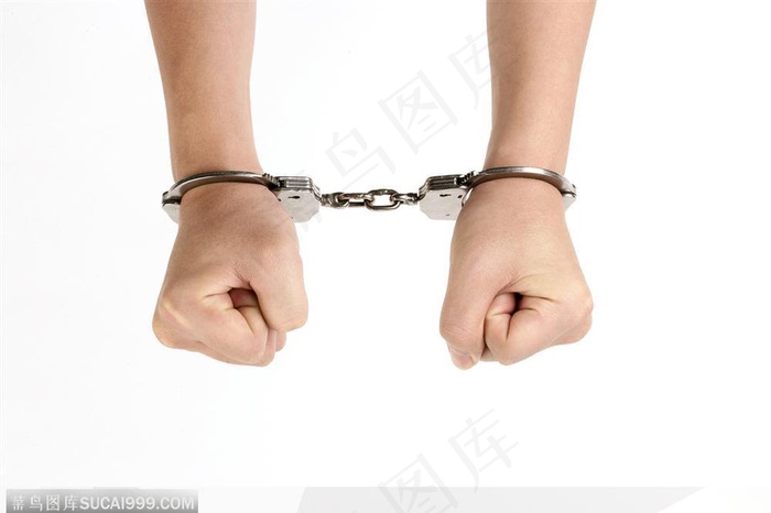 手势喻意-戴镣铐的双手