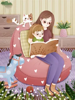 母亲节 母亲节插画 母亲节宣传