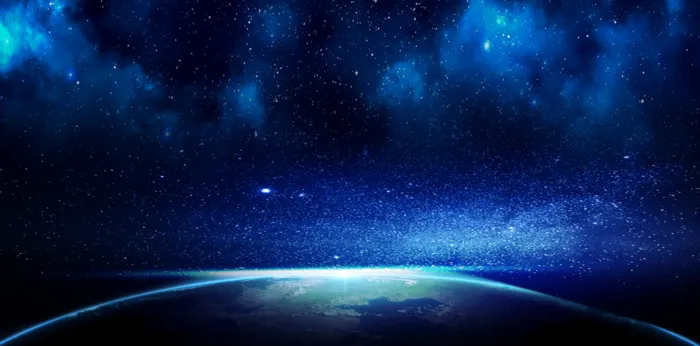 星空会议背景展板psd模版下载