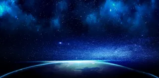 星空会议背景展板