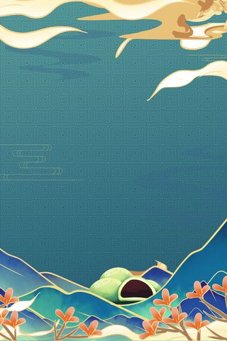 中式古典国潮来袭海报展板宣传背景图PSD设计PS模板素材