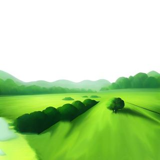 草丛草地草坡草原春天免抠