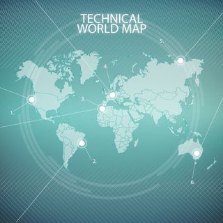 新版世界地图矢量世界地图电子版CDR高清印刷AI素材模板