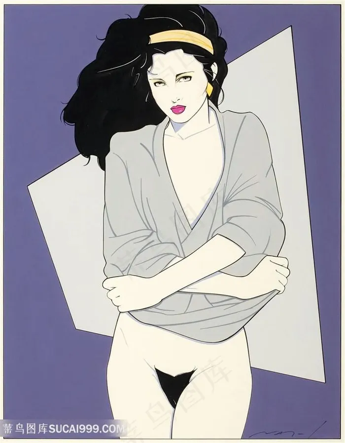 帕特里克安吉尔手绘唯美女士装饰画