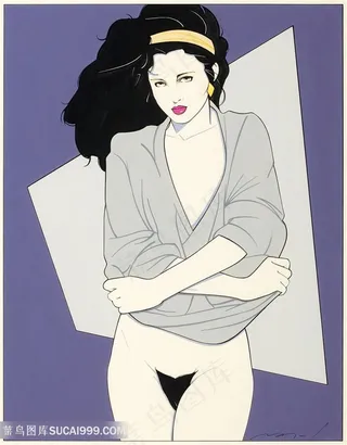 帕特里克安吉尔手绘唯美女士装饰画