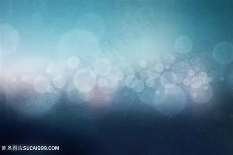 蓝色光晕气泡光影复古背景图片