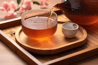 红茶茶文化精美茶具摄影图