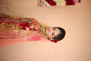 印度新娘婚纱图片