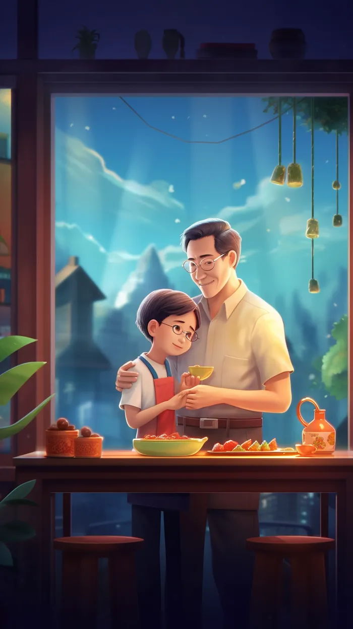 父亲 父亲节 温馨 坚强 爱护 关怀 教育 快乐 幸福 父爱