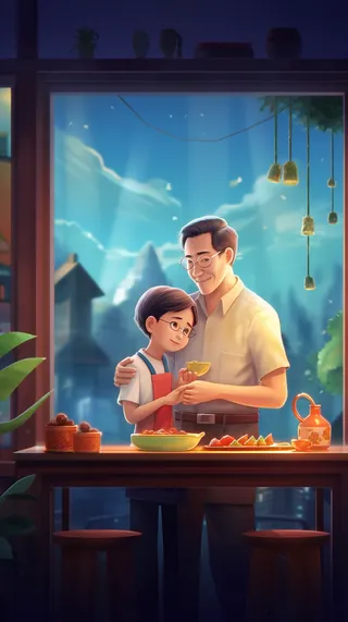 父亲 父亲节 温馨 坚强 爱护 关怀 教育 快乐 幸福 父爱