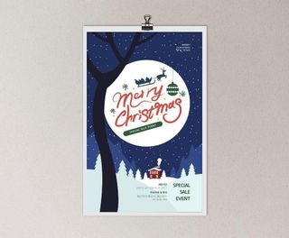 韩国圣诞节海报PSD素材