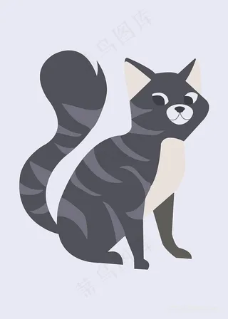 矢量动物时尚插画