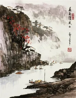 中国工笔山水古画 中国工笔山水古画