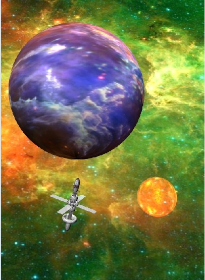 元宇宙世界天空背景墙风景