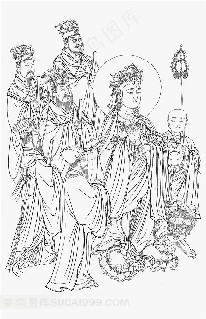 宝林寺佛像设计素材