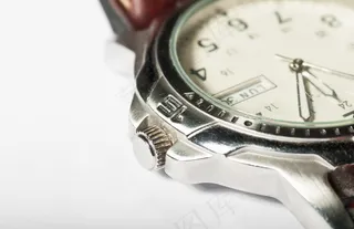 手表局部特写图片