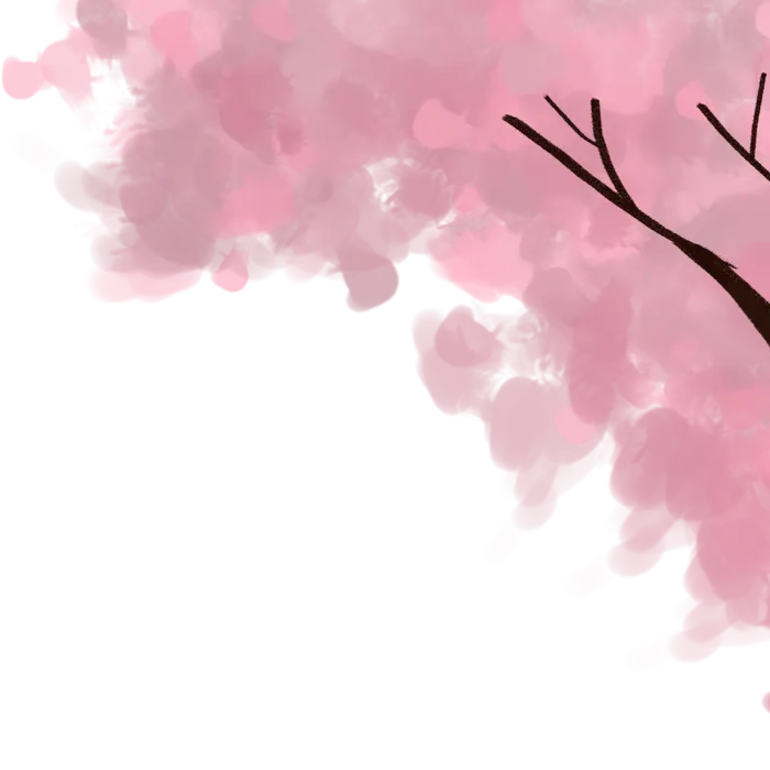 春天浪漫粉红色樱花手绘樱花梅花桃花花朵图片PNG免扣素材