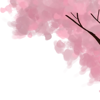 春天浪漫粉红色樱花手绘樱花梅花桃花花朵图片PNG免扣素材