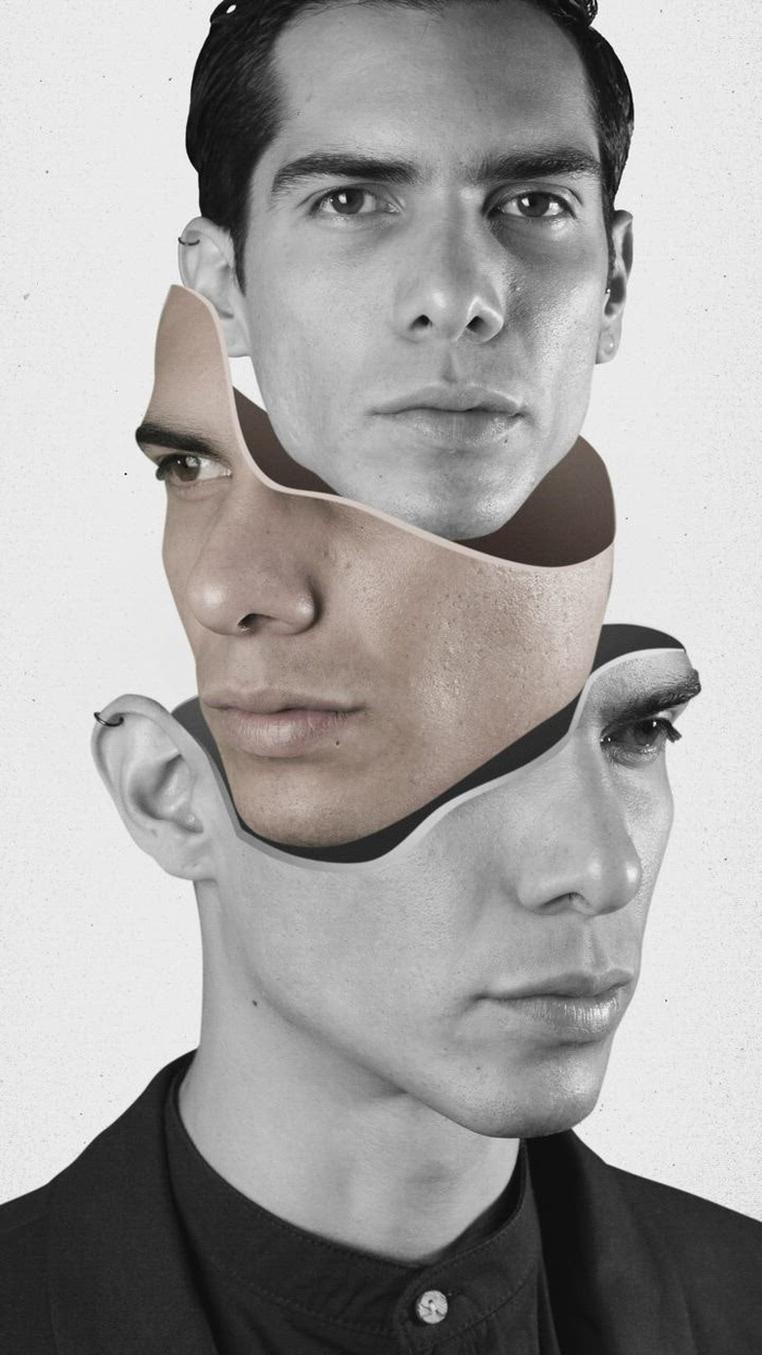 一个像  的人的抽象视频