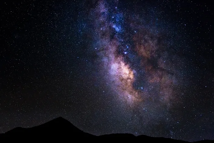 黑色星空摄影素材