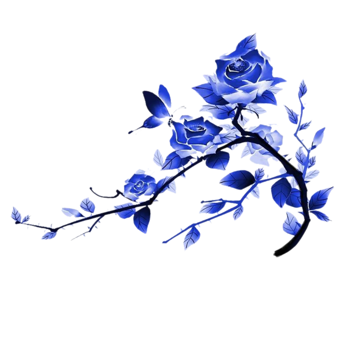 中国古风元素蝴蝶花