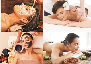 做Spa美容的女人高清摄影图片