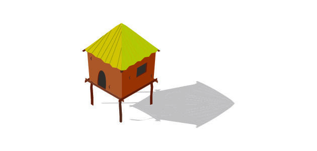 分析图素材图标集合景观建筑立面插画场景AI矢量图形设计eps,ai矢量模版下载