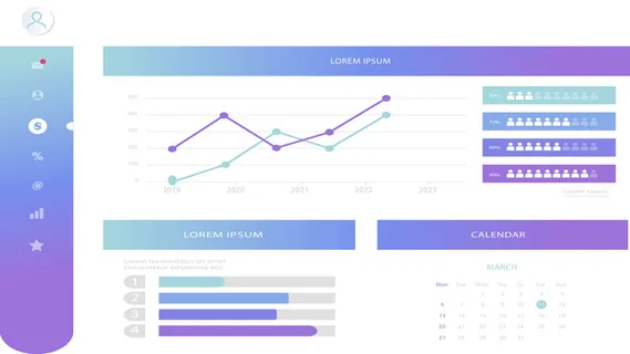 可视化大数据科技网页后台管理图表软件AI界面PSD模版素材源文件