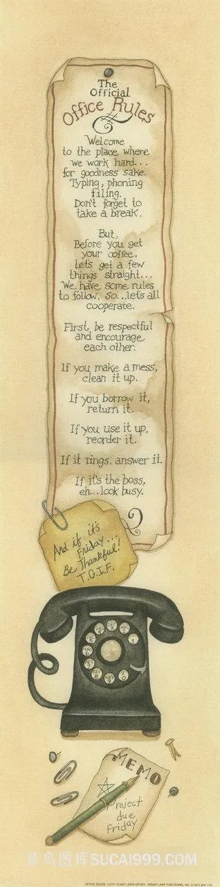 电话时尚艺术复古挂画