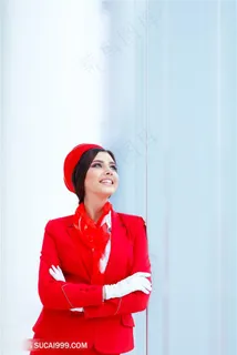 抱膀子的空姐美女高清图片