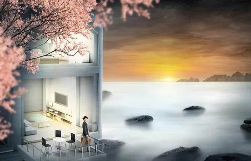 风景海报PSD素材 风景海报PSD素材