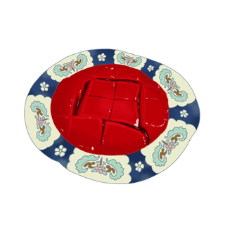 手绘火锅鲜鸭血免抠素材