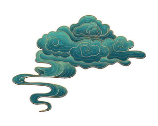 中国风中式国潮敦煌云纹祥云插画图案云朵云彩元素PSDAI设计素材