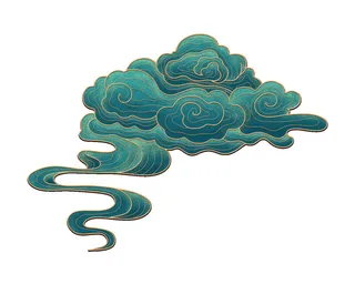 中国风中式国潮敦煌云纹祥云插画图案云朵云彩元素PSDAI设计素材