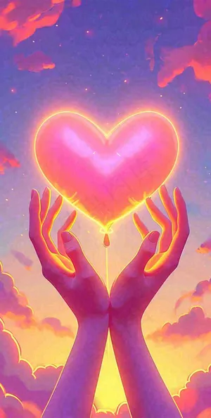 浪漫爱心情人节粉色爱情关爱