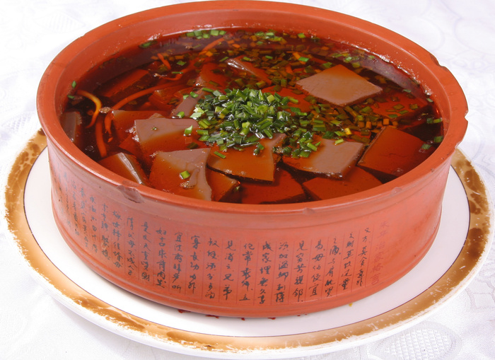 韭菜昌鸭血